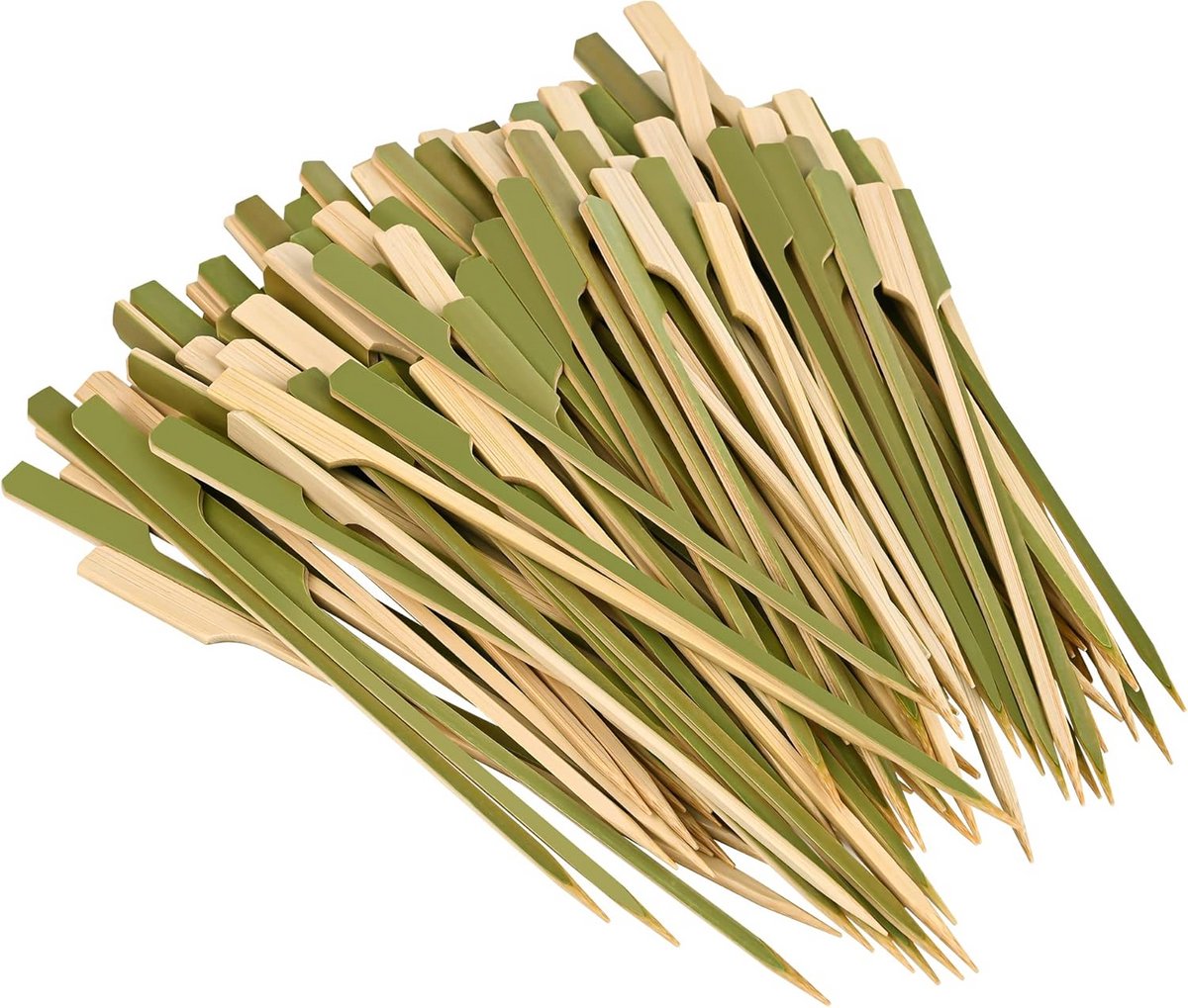 200 Stuks Houten Cocktailprikkers met Peddelhandvat voor Hapjes en BBQ