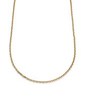 Essentials | Collier à maille forçat couleur or 4 mm