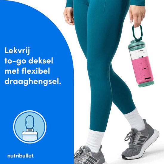 Nutribullet FLEX - Portable Blender - Blender To Go - Draagbare Blender - Groen van Nutribullet — afbeelding 5