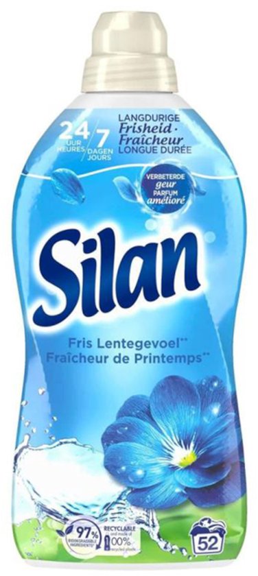 Adoucissant Silan Fris Spring Feeling - 10 x 52 lavages - Pack économique