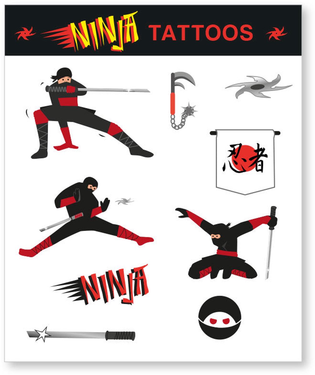 Ninja Pary Tattoo Bow