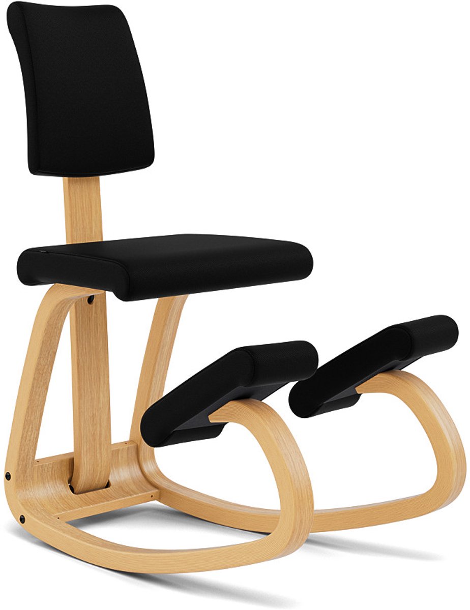 Varier Stokke Variable Plus Balansstoel Zwart/Lichtbruin Tonal