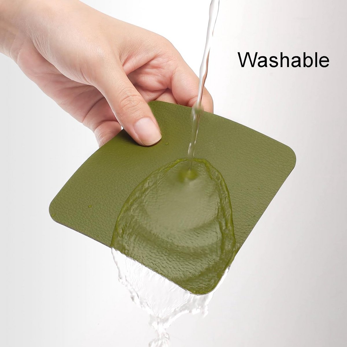 Set van 12 Rechthoekige Onderzetters - Dubbelzijdig & Antislip Glasbeschermers