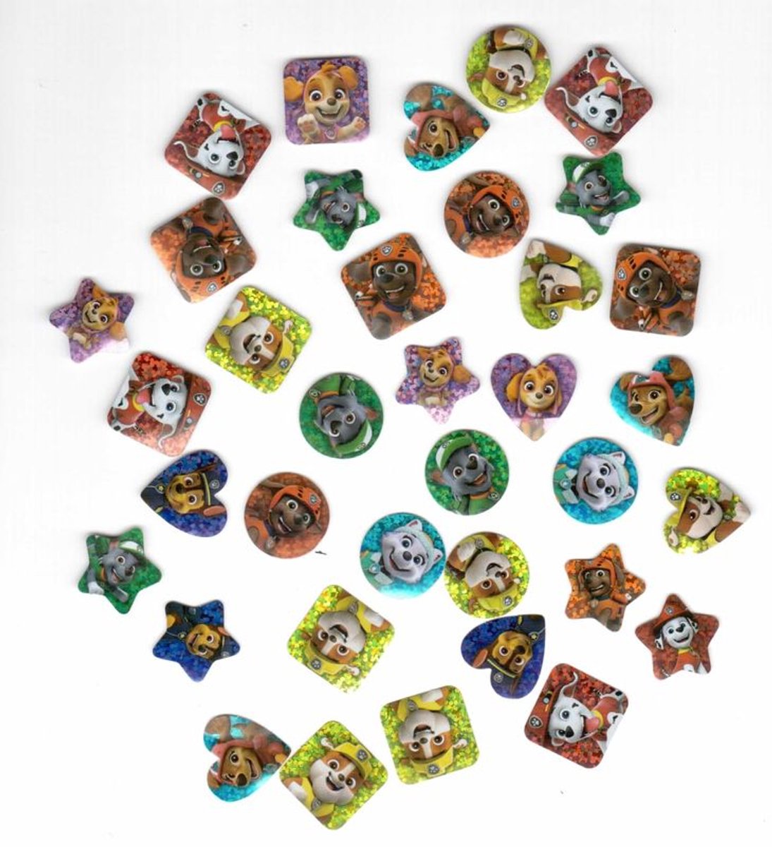 PAW Patrol stickers speelgoed - Totum super stickerset XL jongens en meisjes vanaf 3 jaar - 36 x 36 cm - 7 vellen incl. metallic en 3D stickers en spelletjes cadeautip knutselen — afbeelding 17
