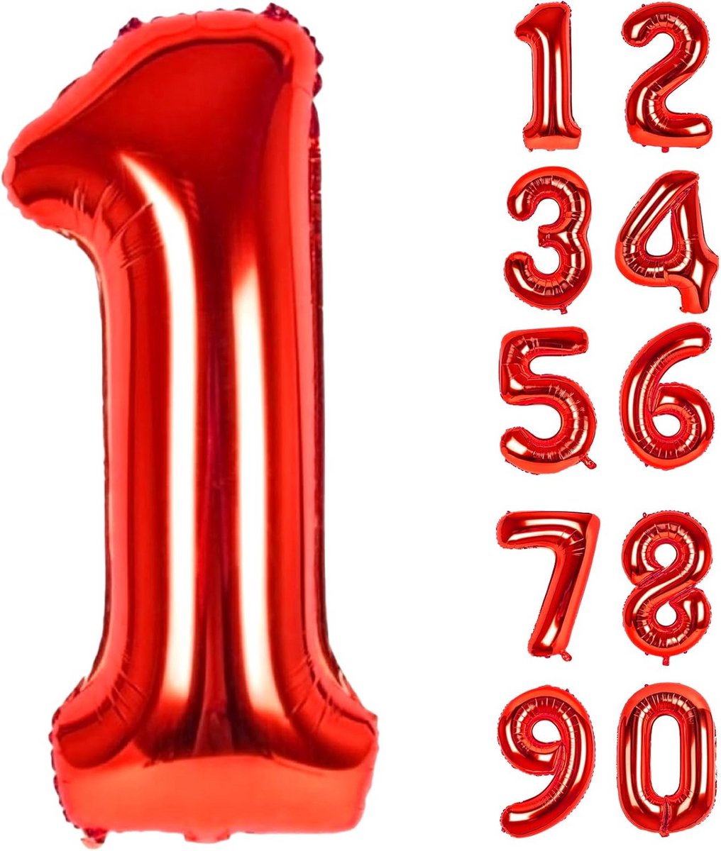 XXL Cijfer Folieballon 83cm - Helium Geschikt voor Verjaardag en Feestdecoratie