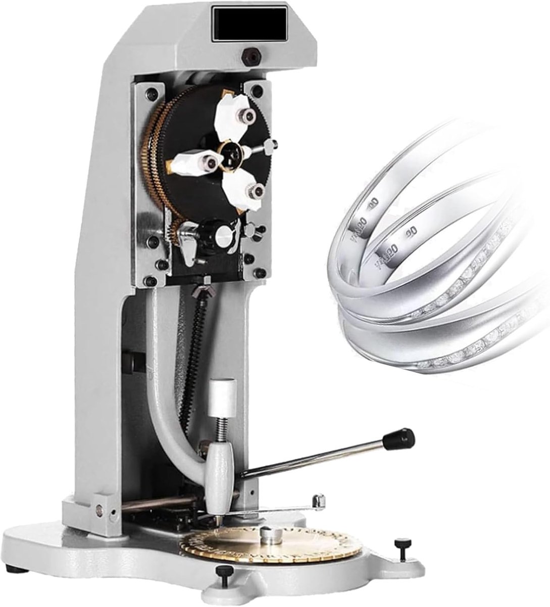 Ring Graveermachine - Sieraad Graveerder - Ringen Personaliseren - Dubbelzijdige Wijzerplaat - 1.5-2.0 mm Tekens - Metaal