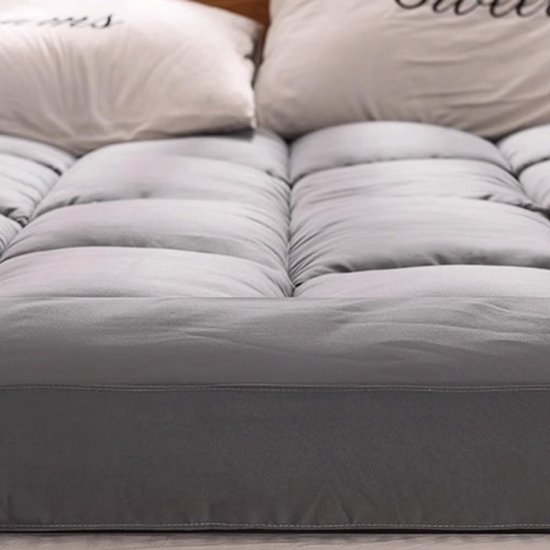 Draagbare Matras - Oprolbare Vloerbed - Ruimtebesparend Slapen - Zacht Gewatteerd Ontwerp - Geel — afbeelding 5