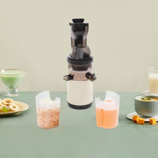 Elektrische Sapcentrifuge - Vruchtensapmachine - Gezond Leven - Hoge Sapopbrengst - 400ml Cup - Wit — afbeelding 4