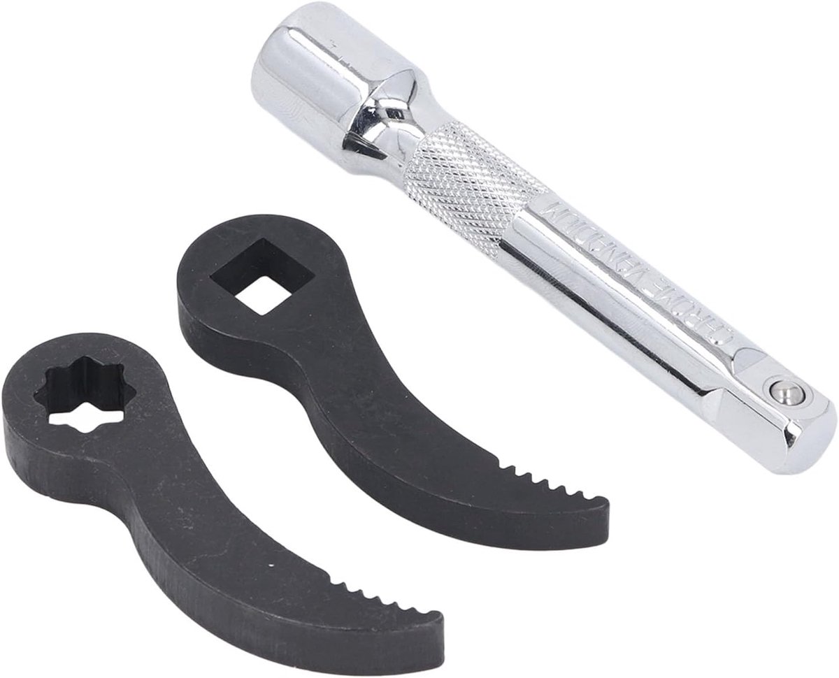 Koevoet Adapter Set - Wrench Adapters - Klus & Demontage - Heavy Duty CRV Staal - 1/2 Inch Aandrijving - Zwart