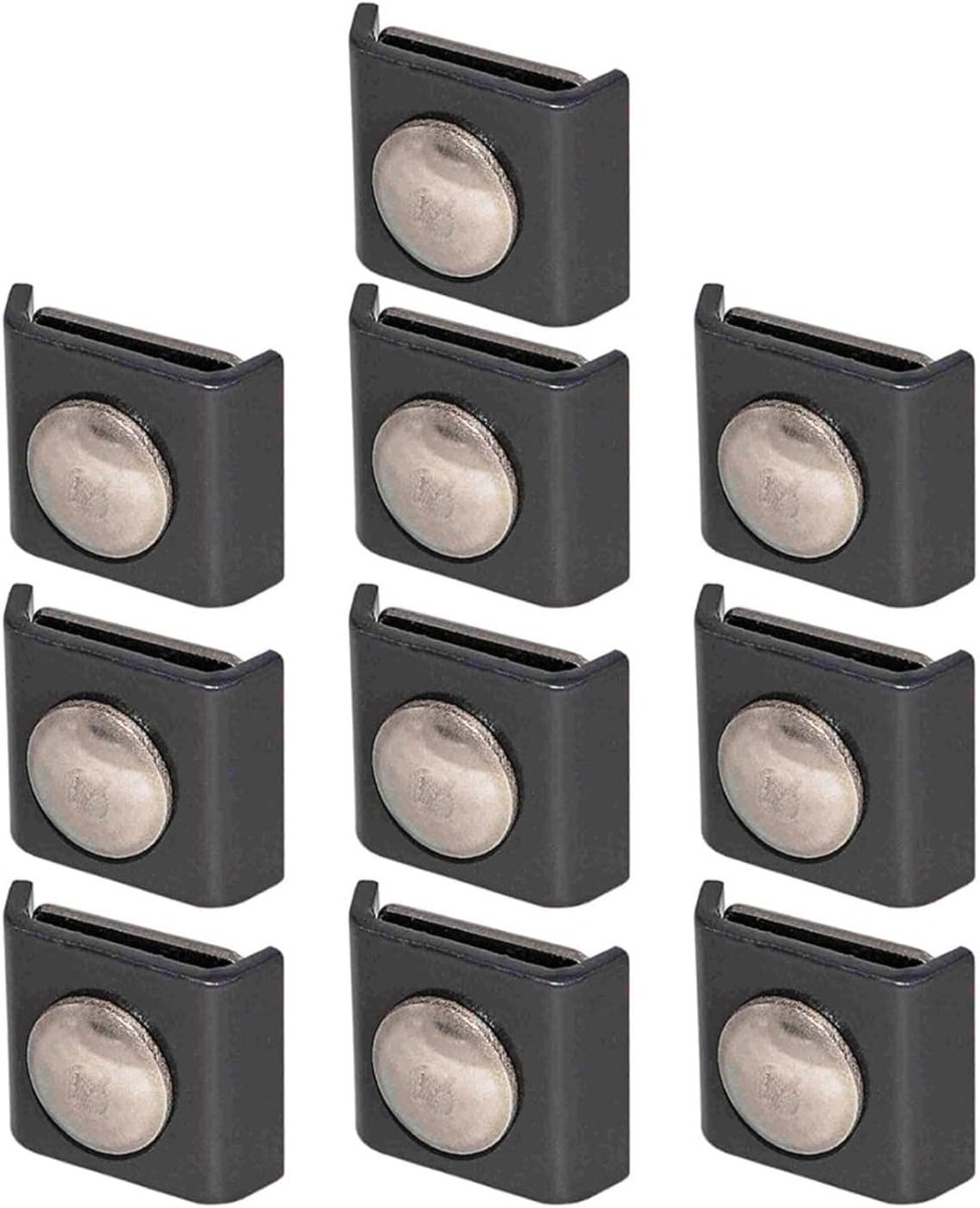 Paneelverbinder - Roostermat connector - Tuinafscheiding maken - Weerbestendig metaal - 40 x 35 mm - Zwart