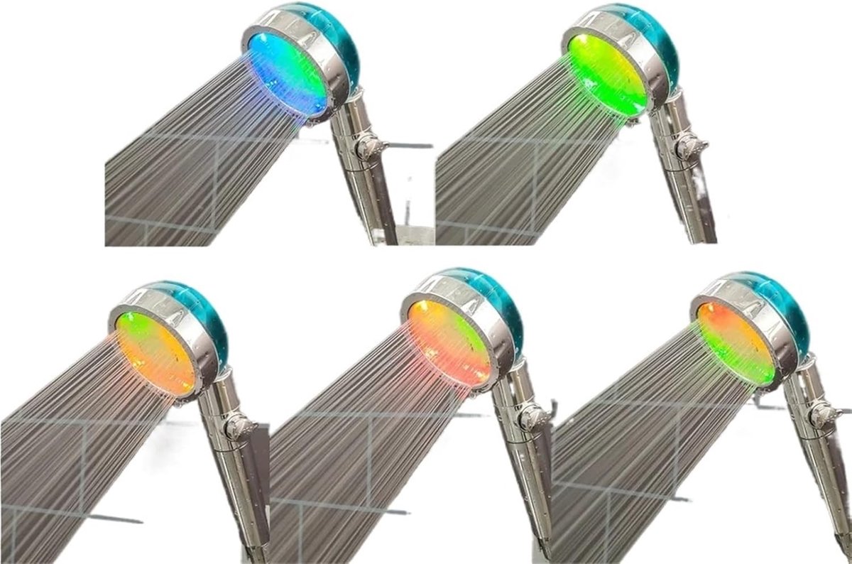 Douchekop met Kleuren - Regendouche Turbo - Verfrissende Douche - Temperatuurweergave LED
