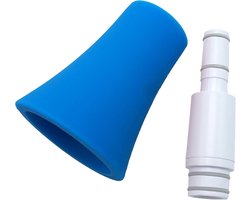 Recht je Sax Kit - Muziek Instrument - Muziek Leren - Inclusief Rechte Hals - 70 g - Wit Blauw