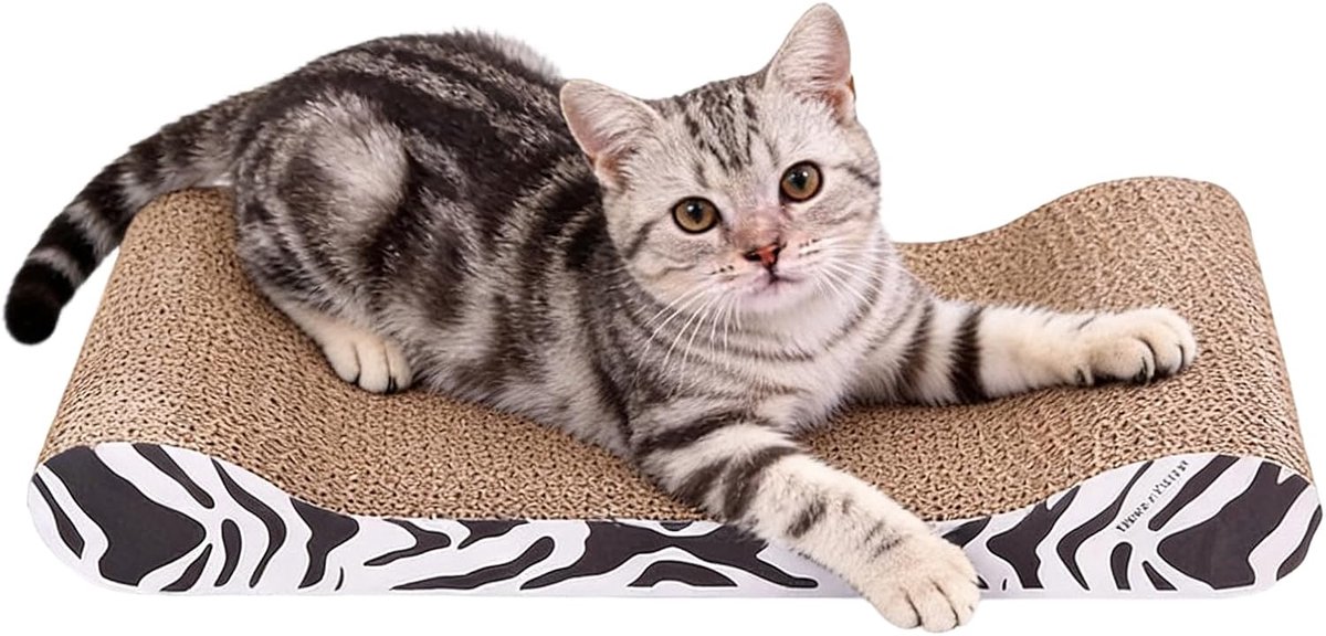 Katten Krabplank - Krabmat Huisdier - Meubels Beschermen - Antislip Golfpapier - 44x21x4.5 cm