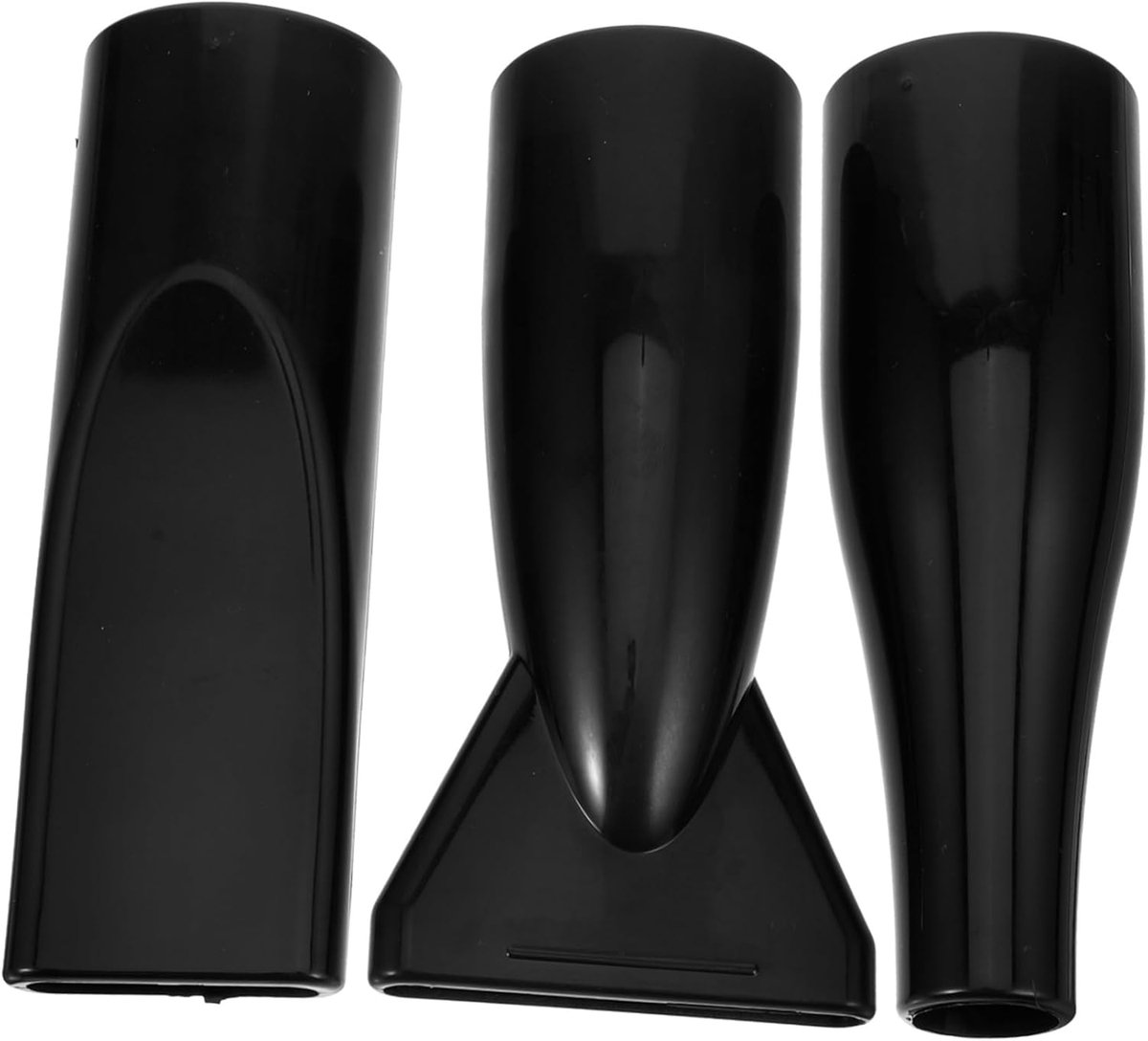 Haardroger Opzetstukken - Föhn Accessoires - Haar Styling - Universele Pasvorm - 3 Stuks - Zwart