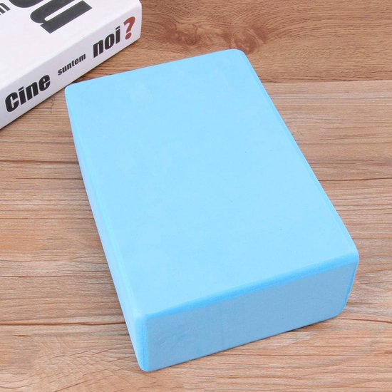 Yogablok Fitness - Yoga Hulpmiddel - Oefeningen Verdiepen - Stevig Eva Materiaal - 15cm Kubus - Blauw — afbeelding 5