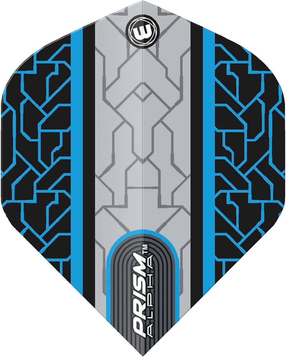Dartvluchten Set - Vliegers Darts - Precisie Darts - Sterk 100 micron materiaal - 3 stuks - Zwart en blauw