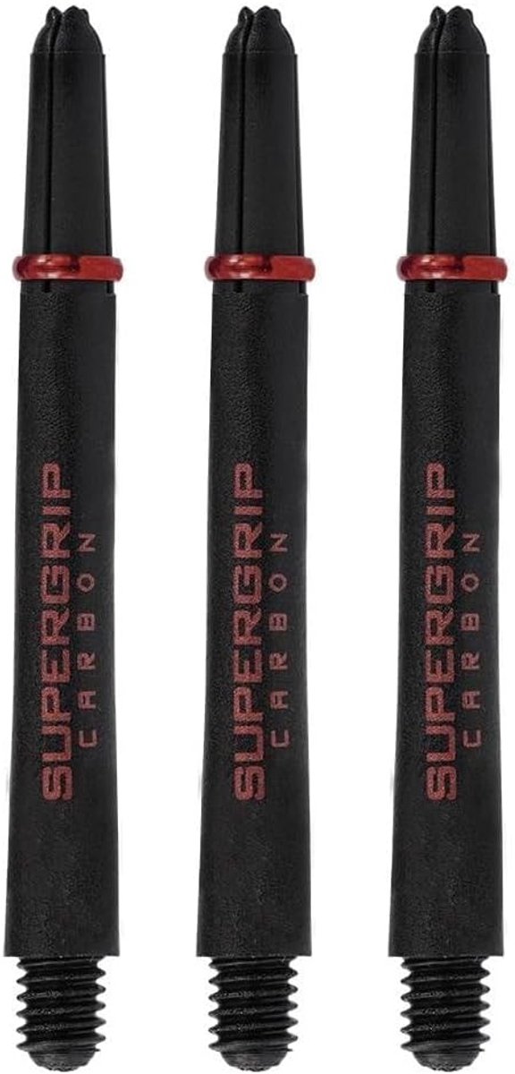 Dart Shafts - Vleugels - Precisie Werpen - Versterkt Materiaal - Medium Lengte - Rood