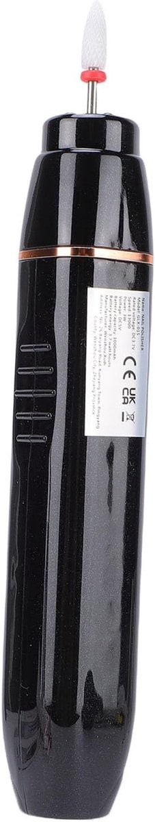 Elektrische Nagelvijl - Nagelboorset - Nagelverzorging Thuis - 13000 RPM Dubbele Rotatie - 17 x 10 x 4 cm - Zwart