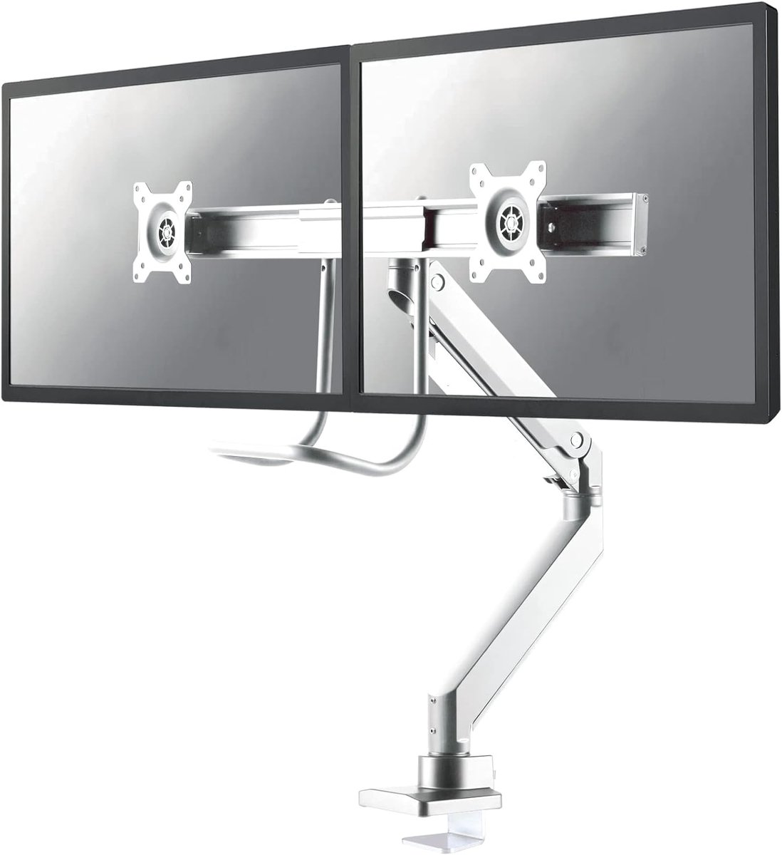 Monitor Bureau Beugel - Bureau Mount - Ergonomische Werkplek - Verstelbaar - 32 Inch Max - Wit