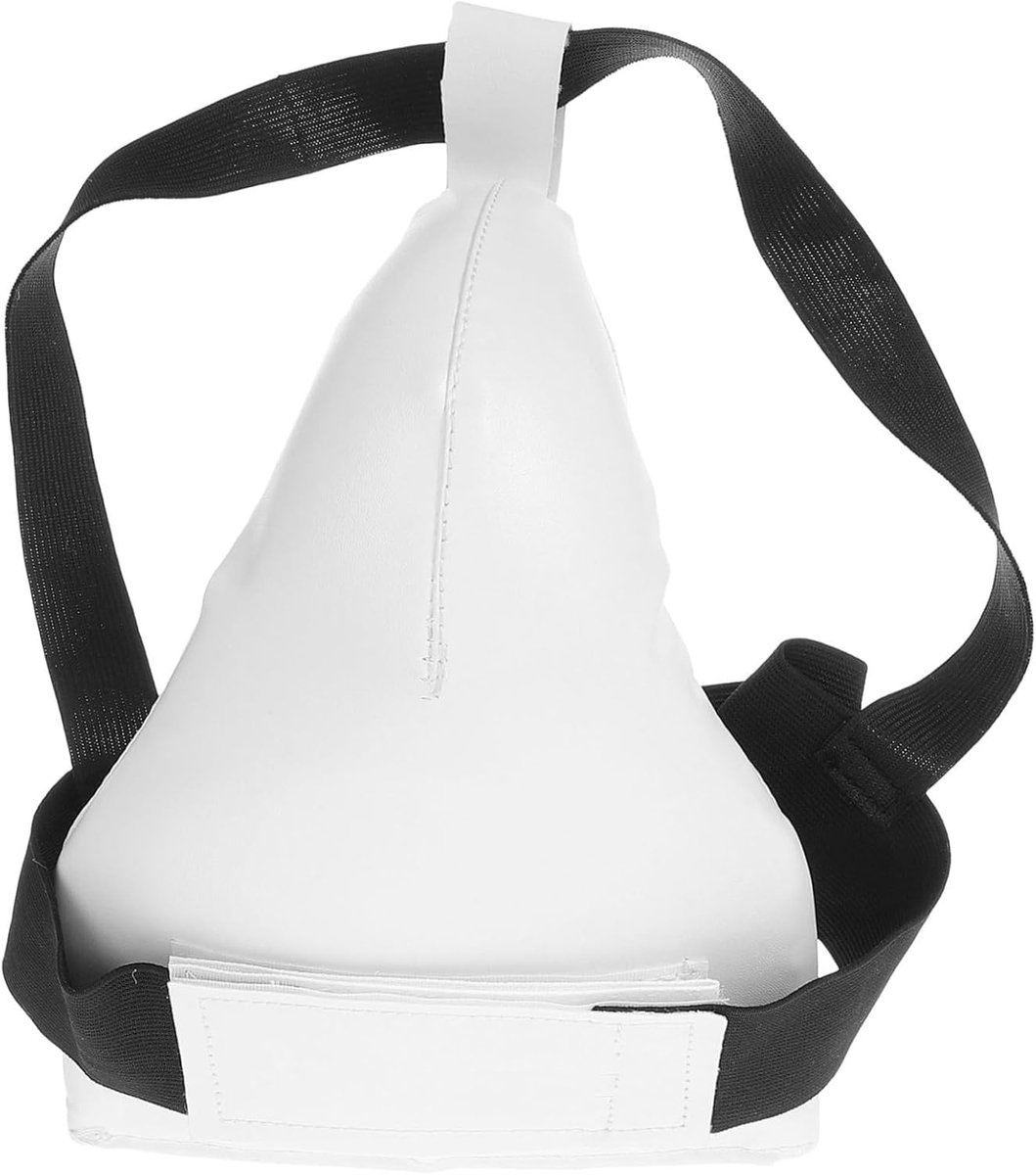 Kruisbeschermer Sport - Liesbeschermer Boksen - Veilig Trainen - Comfortabel Ademend - 23x17x1cm - Wit