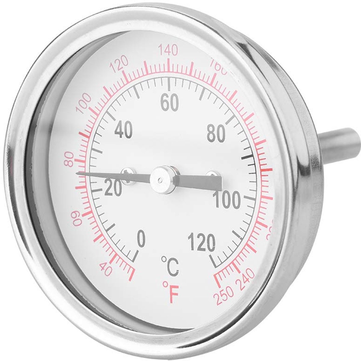 Oven Thermometer - Temperatuurmeter - Hoge Temperaturen Meten - Dubbele Schaal Analoog - 62 mm Diameter