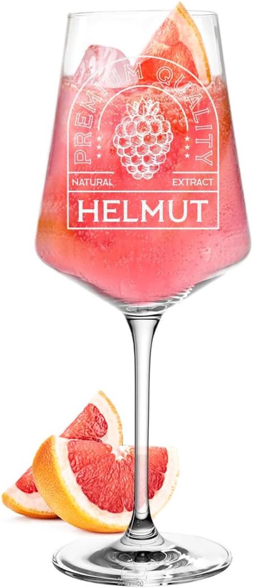 Aperitief wijnglas - Gepersonaliseerd glas - Zomerse dranken - Met wensgravure - 560 ml