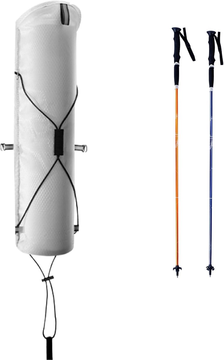 Wandelstokken Opbergtas - Trekkingstokken Draaghoes - Outdoor Transport - Beschermt Tegen Schade - 40x10 cm - Wit