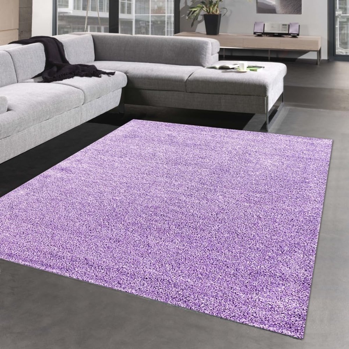 Hoogpolig Tapijt - Luxe Vloerkleed - Woonkamer Decoratie - Geschikt voor vloerverwarming -