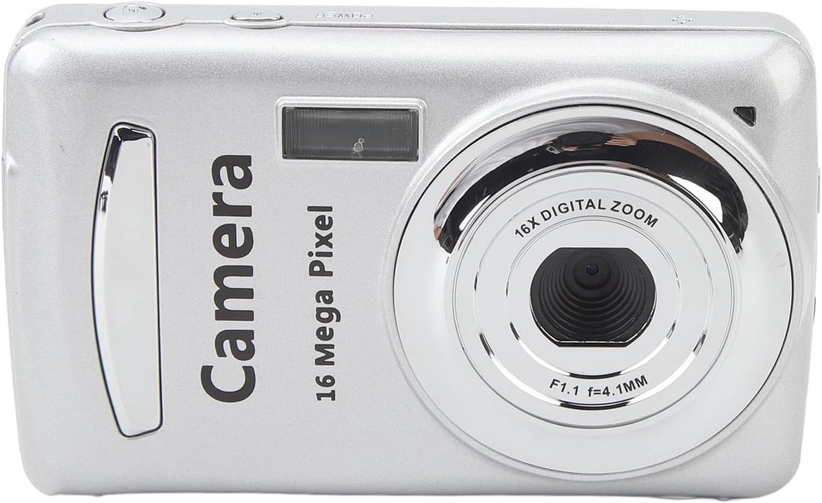 Draagbare Digitale Camera - Compacte Camera - Fotografie Video - Meerassige Stabilisatie - 2.4 Inch Scherm - Zilver grijs
