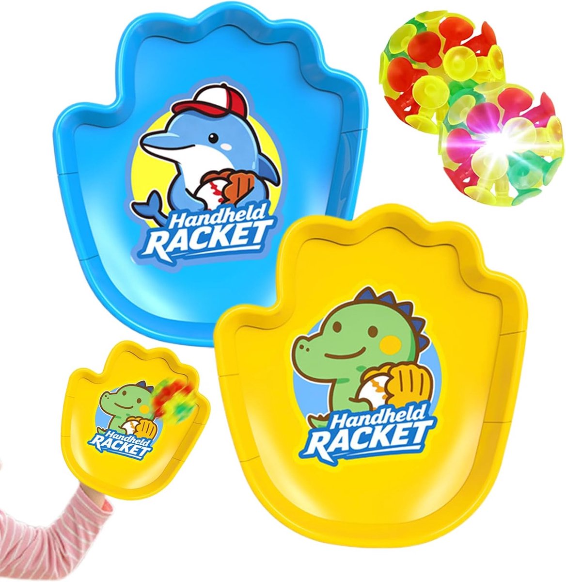 Werpen Vangen Spel - Buitenspeelgoed Sport - Actief Buiten Spelen - Lichtgevend Inclusief - 20 x 18 x 5 cm