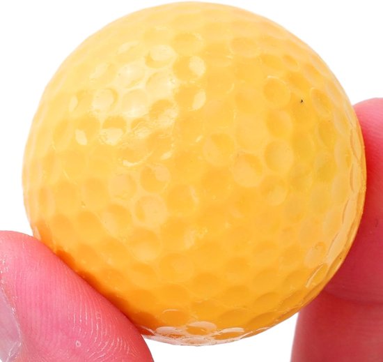 Drijvende Golfbal - Waterbaan Bal - Golfoefening Buiten - Windtunnel Ontwerp - 17 Inch Diameter - Geel — afbeelding 3