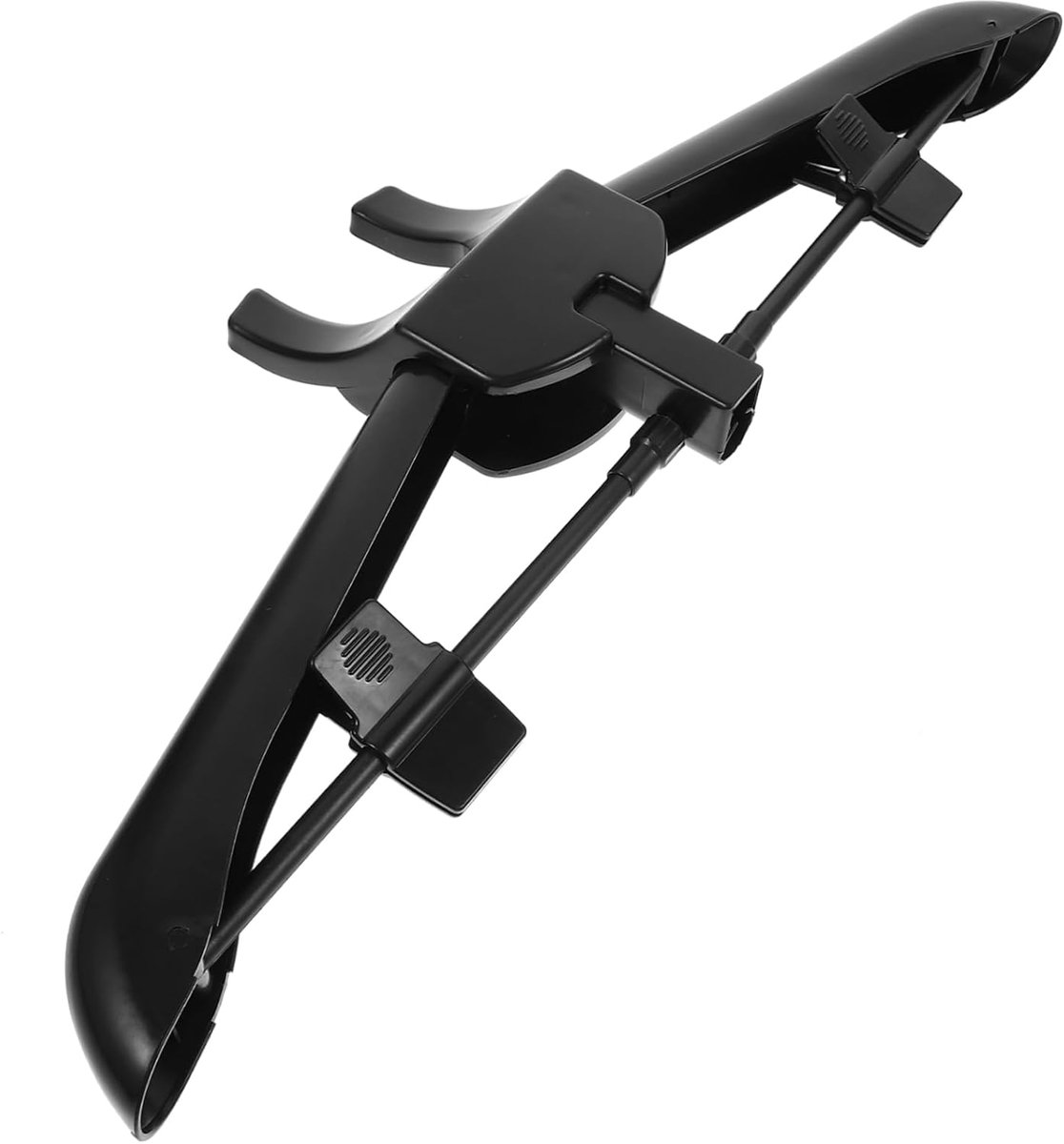 Stoomstrijkijzer Kledinghanger - Kledingstomer Accessoire - Kreukvrij Maken - Opvouwbaar Lichtgewicht - 46.5cm Breed - Zwart