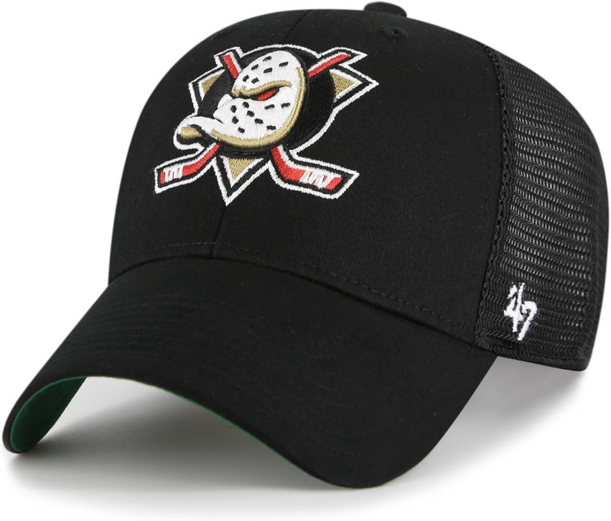 Verstelbare Truckerpet met Gebogen Vizier voor Heren – IJshockey Team Logo