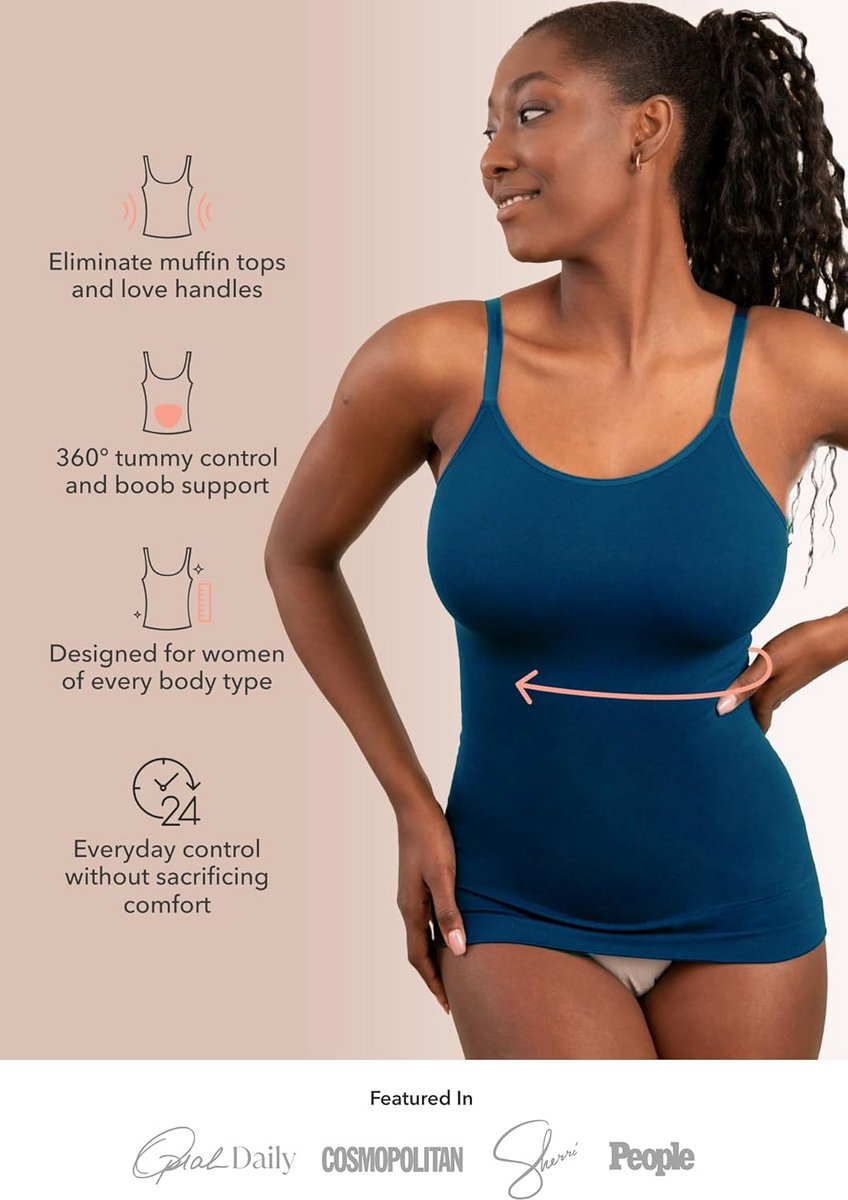 Dames Shapewear Top met Hoge Compressie en Scoop Hals