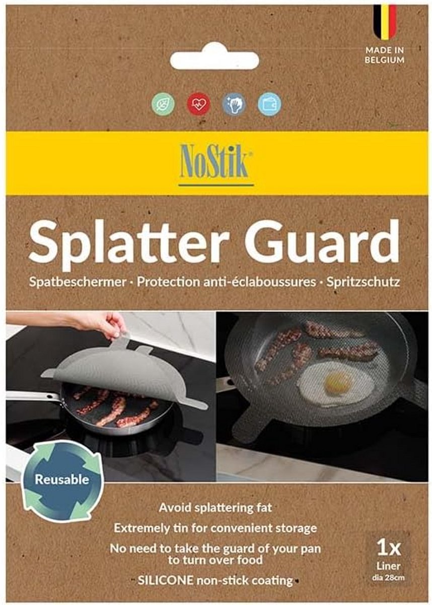 Anti-spatdeksel voor Koekenpan 28 cm - Hittebestendig en Gemakkelijk Schoon te Maken