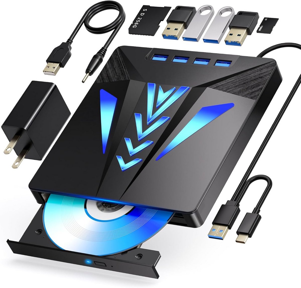 Draagbare Externe CD DVD Speler voor PC en Laptop