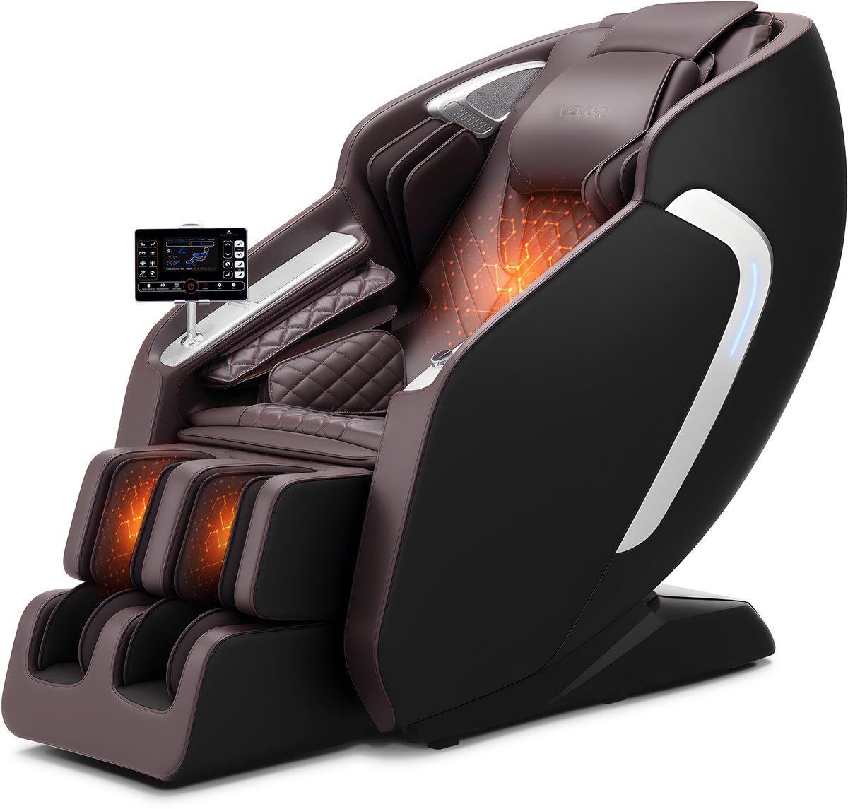 VEVOR Massagestoel Full Body Massagestoel met SL-Rail en Yoga Stretch