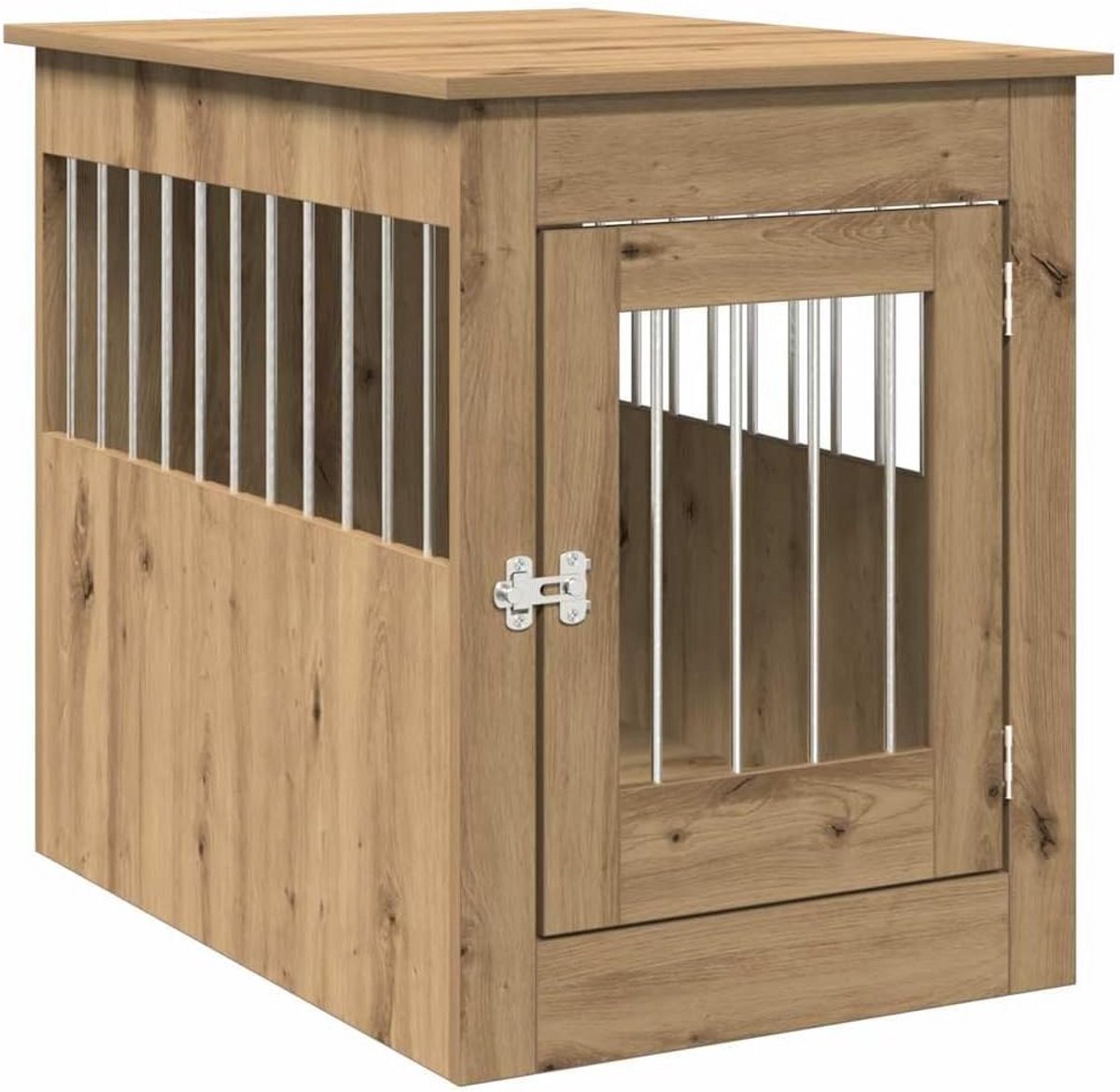 Hondenbench Hout met Tafelblad 55x80x68 cm Huisdierverblijf