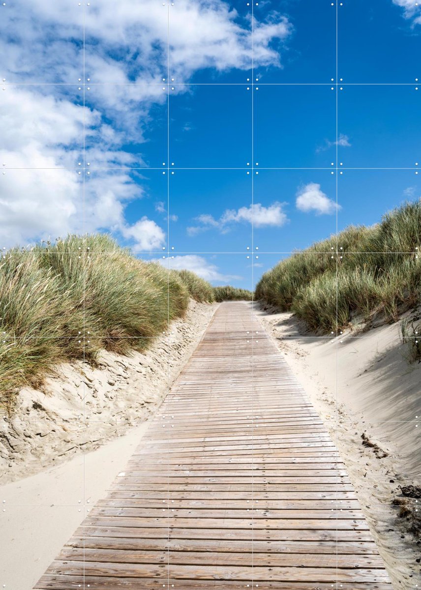 IXXI Path through the dunes, Jan Becke - 100 x 140 cm - Gratis ophangtool - Grote wanddecoratie en posters - Naturalisme, Fotografie, Gang, Woonkamer