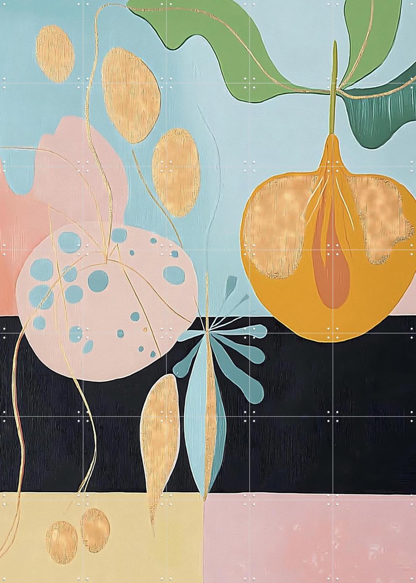 IXXI Ripe Illusion, Artclaud - 100 x 140 cm - Gratis ophangtool - Grote wanddecoratie en posters - Illustraties, Geometrische Kunst, Gemengde