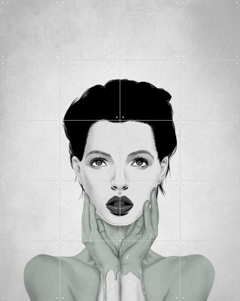 IXXI The Painter, Erik Andreas - 80 x 100 cm - Gratis ophangtool - Grote wanddecoratie en posters - Illustraties, Line art, Slaapkamer, Woonkamer