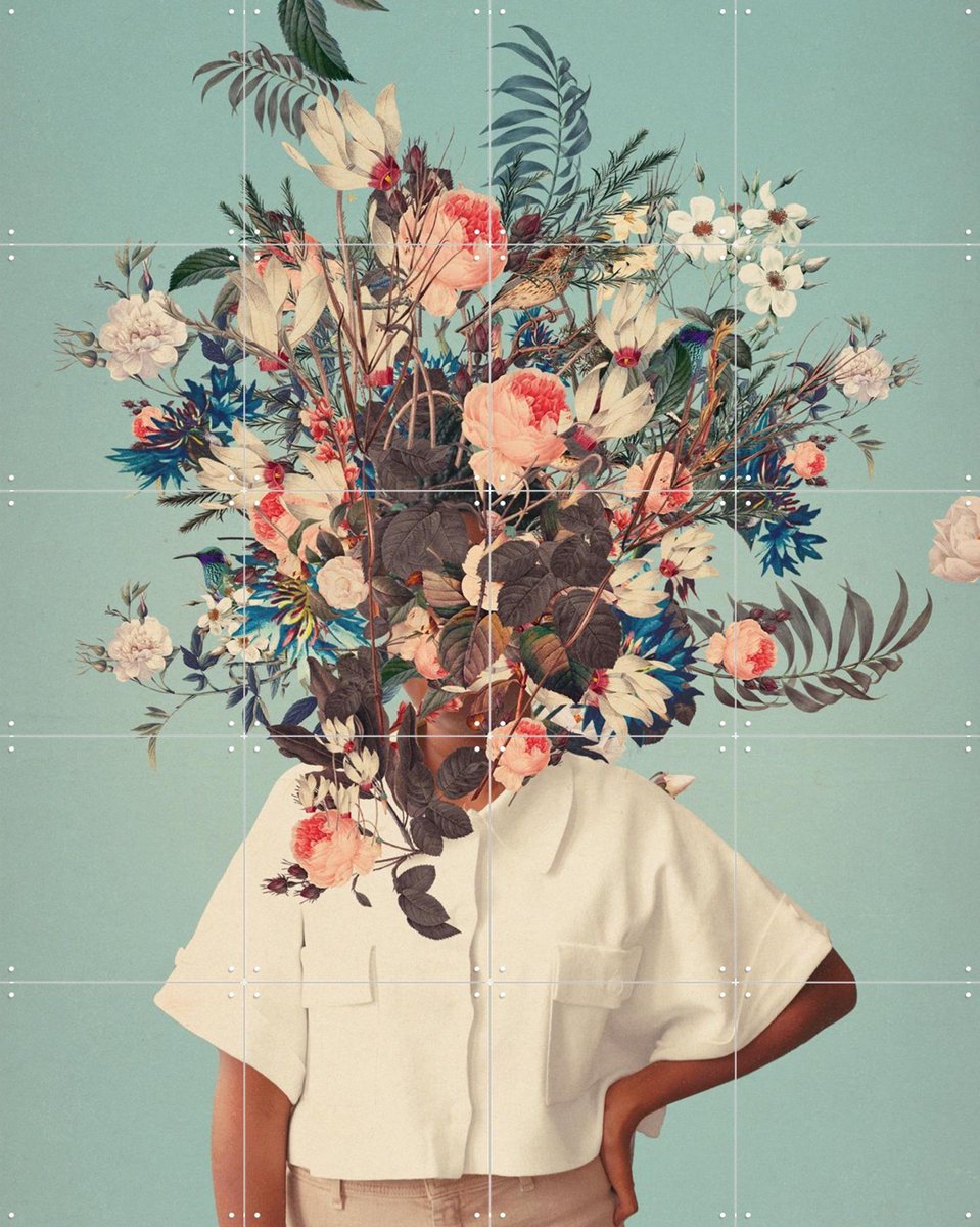 IXXI Thank God It's Spring, Frank Moth - 80 x 100 cm - Gratis ophangtool - Grote wanddecoratie en posters - Grafisch Ontwerp, Digitale Kunst, Collage