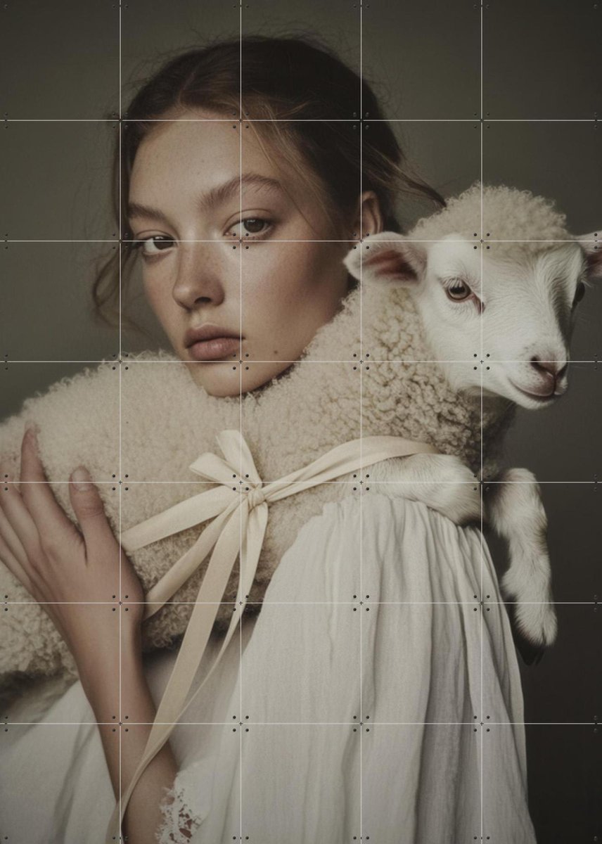 IXXI Alma, STUDIO HANNAH LEMHOLT - 100 x 140 cm - Gratis ophangtool - Grote wanddecoratie en posters - Realisme, Fotografie, Naturalisme, Slaapkamer