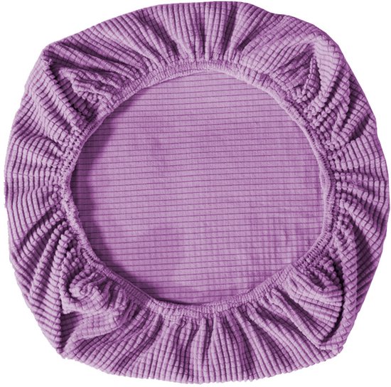 2 housses de chaise élastiques, housses de chaise de bureau, housses de chaise de jeu, protecteur de chaise de salle à manger, tabouret rotatif, housses de chaise, protection de chaise, violet clair