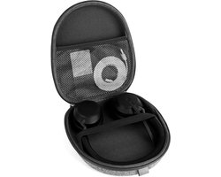 Hoofdtelefoon Draagtas Compatibel met Jabra, Skullcandy, Mpow, Shure, Sennheiser, Beschermende Harde Reistas met Kabel, Opbergruimte voor Oplader (Grijs)