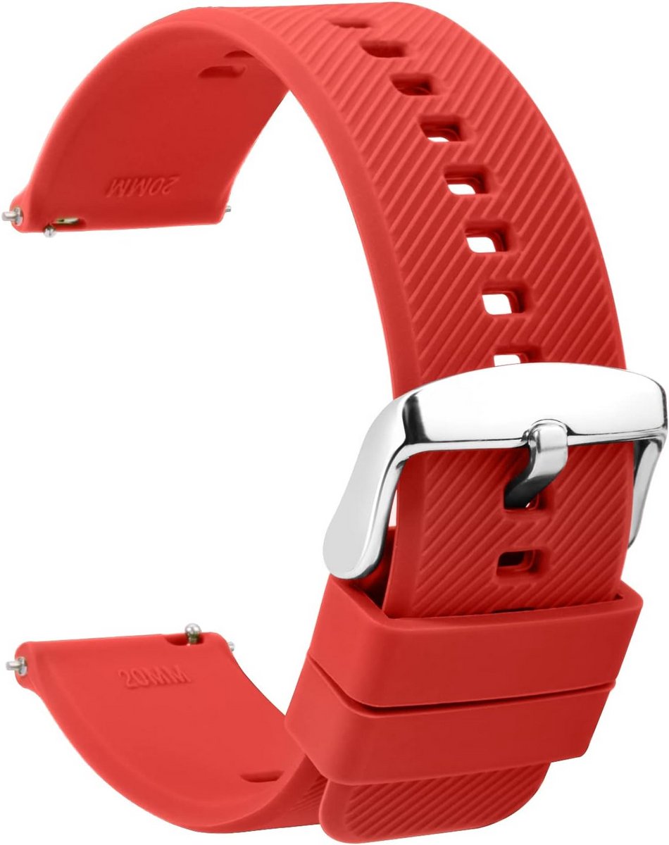 Rubberen Siliconen Horlogeband met Snelsluiting Waterdicht voor Smartwatches en Traditionele Horloges