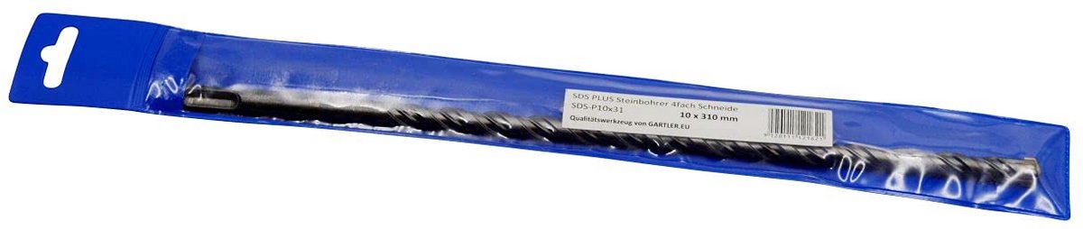 Betonboor SDS Plus 10x310 mm Hamerboor Steenboor met Viervoudige Slijpsnede