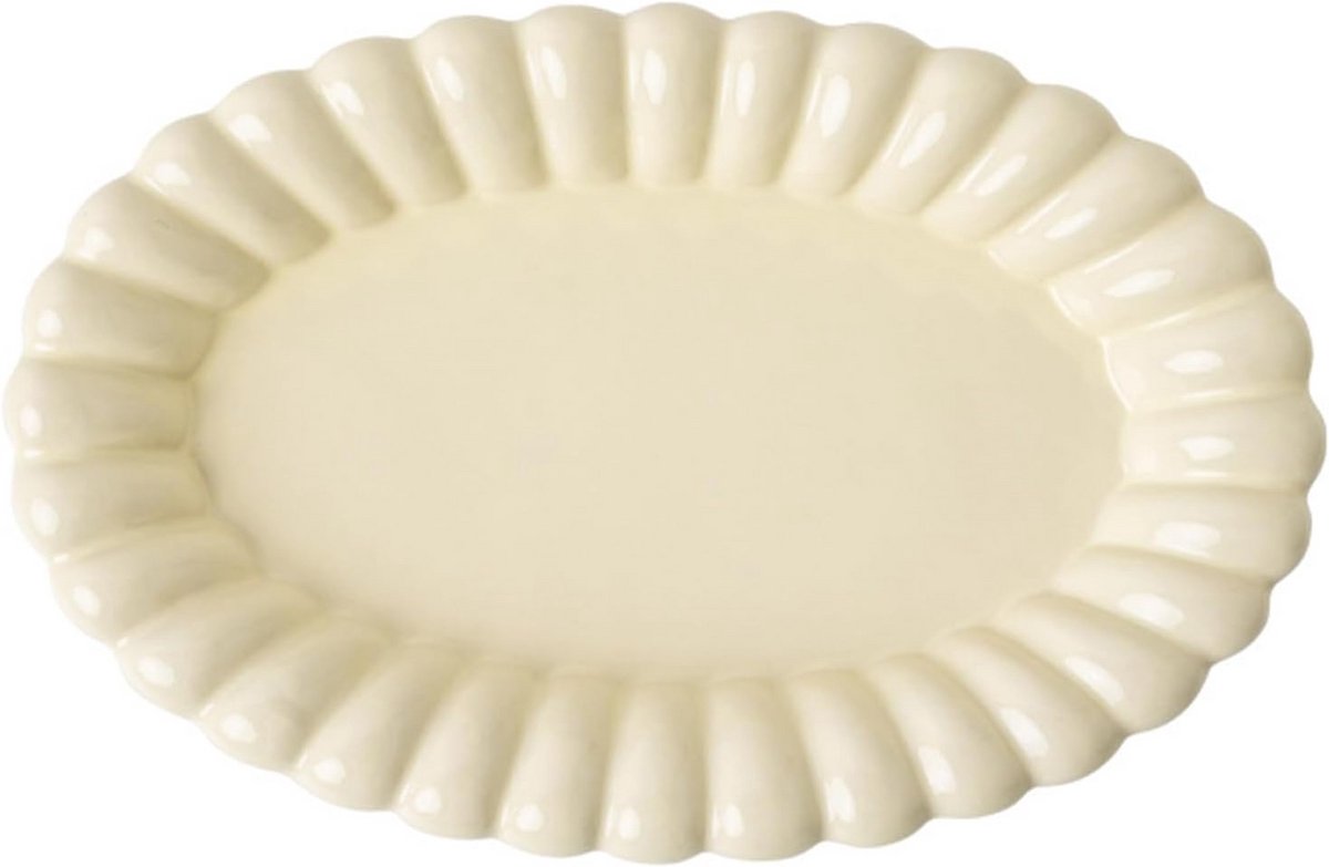 Ovale Keramische Dinerborden en Saladeborden 30 cm - Multifunctioneel Serveerbord