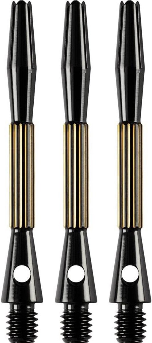 Zware Metalen Shafts Zwart Goud - 3 Stuks voor Darts