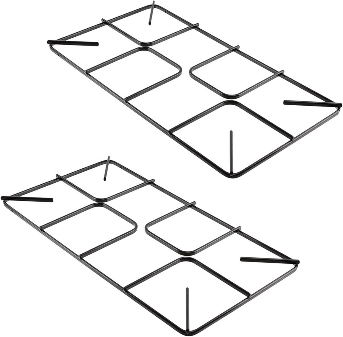 Set van 2 Gaspitroosters voor Nieuwe Wereld Oven/Kookplaat - Plat Model - 450x245mm